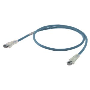 HUBBELL WIRING DEVICE-KELLEMS HC6B25 Patch Cord, Cat6, Slim, Blue, 25 Ft | CE6PDE