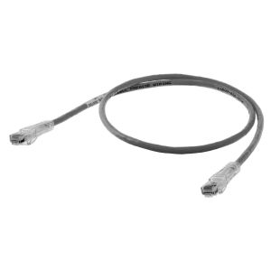HUBBELL WIRING DEVICE-KELLEMS HC6GY25 Patch Cord, Cat 6, Slim, 25 Ft Length, Gray | CE6PEF