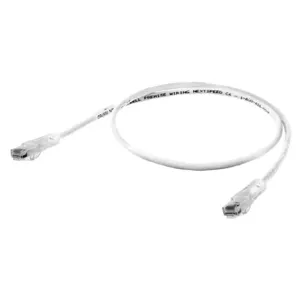 HUBBELL WIRING DEVICE-KELLEMS HC6W03 Patch Cord, Cat6, Slim, White, 3 Ft | CE6PFJ