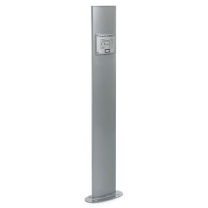 HUBBELL WIRING DEVICE-KELLEMS HCPWRPED52GRY Power Charging Pedestal, Size 52 Inch, Grey | CE6YAB