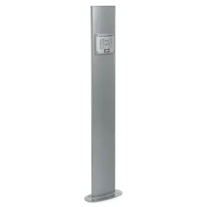 HUBBELL WIRING DEVICE-KELLEMS HCPWRPED52GRY Power Charging Pedestal, Size 52 Inch, Grey | CE6YAB