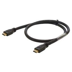 HUBBELL WIRING DEVICE-KELLEMS HDPC03BK Hdmi Cable, Patch, Black, 3 Ft Length | CE6NJH