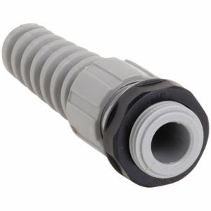 HUBBELL WIRING DEVICE-KELLEMS HJ1010G Liquid Tight Connector 1/4 inch Spiral Gray | AE3FJD 5D544