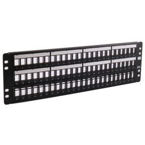 HUBBELL WIRING DEVICE-KELLEMS HPJ72 Patch Panel, Jack, Unloaded, 72 Pair, 19 W X 5.25 Inch H | BD3UBZ