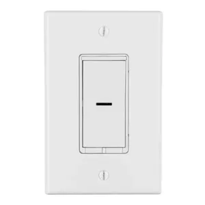 HUBBELL WIRING DEVICE-KELLEMS IDEV0008HW Smart Switch, Wifi Enabled, 3 And 4 Way, Single Pole | CE6RTX