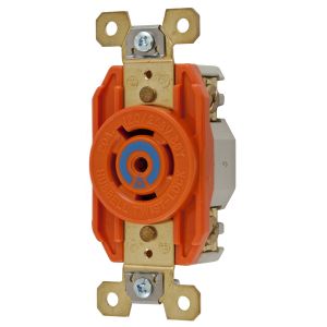 HUBBELL WIRING DEVICE-KELLEMS IG2510 Single Flush Receptacle, 20A, 3 Phase, 120/208VAC, 4 Pole, 5 Wire Grounding | AC3ZFT 2XTF5
