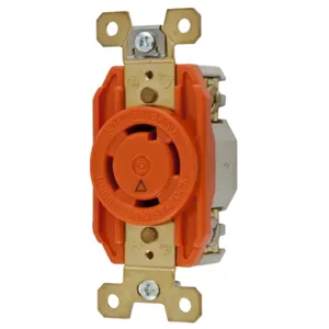 HUBBELL WIRING DEVICE-KELLEMS IG2710 Flush Receptacle, 30A, 125/250V, 3-Pole, 4-Wire Grounding | AC3ZFU 2XTF6