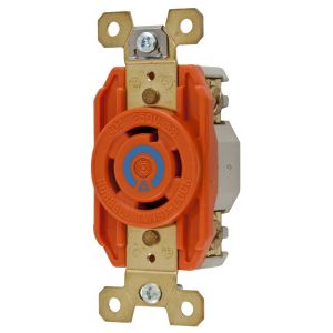 HUBBELL WIRING DEVICE-KELLEMS IG2720 Flush Receptacle, 30A, 3-Phase, Delta, 250VAC, 3-Pole, 4-Wire Grounding | AC3ZFV 2XTF7