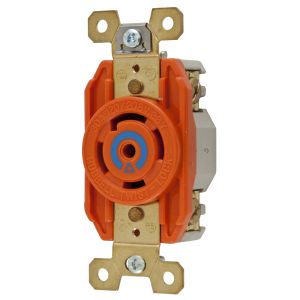 HUBBELL WIRING DEVICE-KELLEMS IG2810 Single Flush Receptacle, 30A, 3 Phase, 120/208VAC, 4 Pole, 5 Wire Grounding | AE7ZJV 6C651