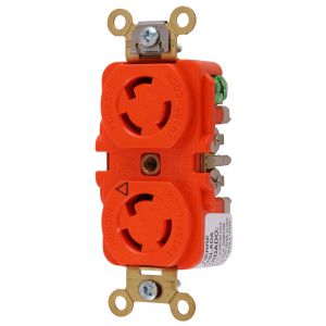 HUBBELL WIRING DEVICE-KELLEMS IG4700A Duplex Receptacle, 15A, 125V, 2-Pole, 3-Wire Grounding | AE7YXZ 6C121