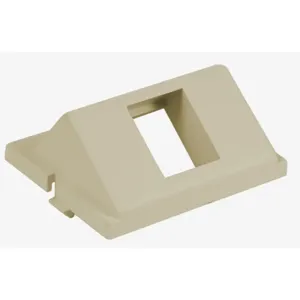 HUBBELL WIRING DEVICE-KELLEMS IM1KA15EI Unloaded Keystone Module, 1-Port, Angled, 1.5 Unit, Electric Ivory | BC8CRK