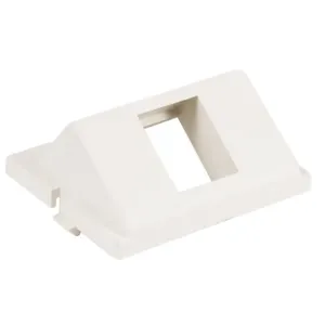 HUBBELL WIRING DEVICE-KELLEMS IM1KA15W Unloaded Keystone Module, 1-Port, Angled, 1.5 Unit, White | BC9RWG