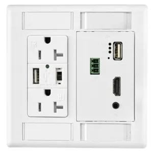 HUBBELL WIRING DEVICE-KELLEMS IMFP1D1W Decorator Plate, Istation Frame, 2-Gang, 3-Unit, White | BD4DGT