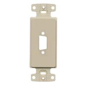 HUBBELL WIRING DEVICE-KELLEMS ISFB15EI Styleline Outlet Frame, 15-Pin, Electric Ivory | BC7WVY