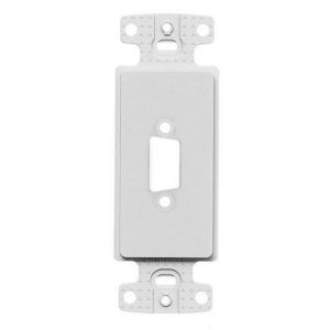 HUBBELL WIRING DEVICE-KELLEMS ISFB15W Styleline Outlet Frame, 15-Pin, White | BC8ULE