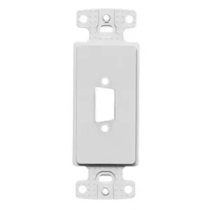 HUBBELL WIRING DEVICE-KELLEMS ISFB15W Styleline Outlet Frame, 15-Pin, White | BC8ULE