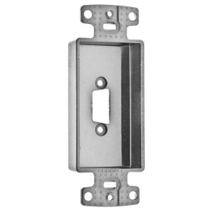 HUBBELL WIRING DEVICE-KELLEMS ISFBR15GY Decorator Frame Decorator Plate Frame, One Vga, Blank, Recessed, Gray | CE6PNG
