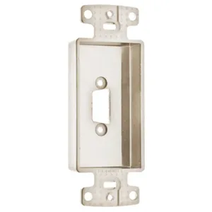 HUBBELL WIRING DEVICE-KELLEMS ISFBR15LA Decorator Frame Decorator Plate Frame, One Vga, Blank, Recessed, Light Almond | CE6PNH