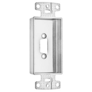 HUBBELL WIRING DEVICE-KELLEMS ISFBR15OW Decorator Frame Decorator Plate Frame, One Vga, Blank, Recessed, Office White | CE6PNJ