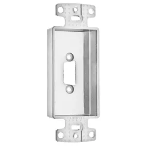 HUBBELL WIRING DEVICE-KELLEMS ISFBR15OW Decorator Frame Decorator Plate Frame, One Vga, Blank, Recessed, Office White | CE6PNJ