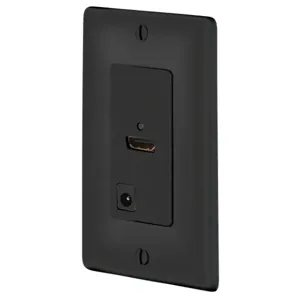 HUBBELL WIRING DEVICE-KELLEMS ISFH110BK Decorator Frame Plate, Hdmi, 110 Termination, Set, Active, Black | BD4FWY