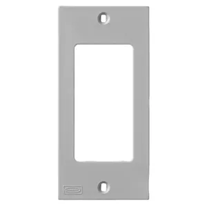 HUBBELL WIRING DEVICE-KELLEMS KP26GY Device Plate, Gray | CE6WYT