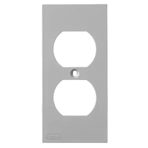 HUBBELL WIRING DEVICE-KELLEMS KP8GY Device Plate, 2 Gang, Gray | CE6WYW