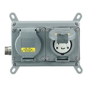 HUBBELL WIRING DEVICE-KELLEMS MLWF1060 Power Distribution Assembly, With Ground Fault, 1 Gang | CE6WZR