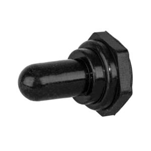 HUBBELL WIRING DEVICE-KELLEMS MSB1 Toggle Switch Boot Black Rubber | AC9QQM 3JC12