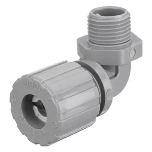 HUBBELL WIRING DEVICE-KELLEMS NHC1022CR Liquid Tight Connector 1/2in. 90 Degree White | AE3FNW 5D899