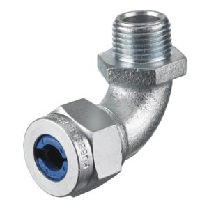 HUBBELL WIRING DEVICE-KELLEMS NHC1023ZP Liquid Tight Connector 1/2 Inch 90 Degree Blue | AE3FPY 5D972