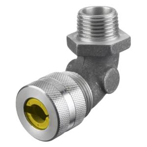 HUBBELL WIRING DEVICE-KELLEMS NHC1041 Liquid Tight Connector 1 Inch 90 Degree Yellow | AC4AEP 2XYK9