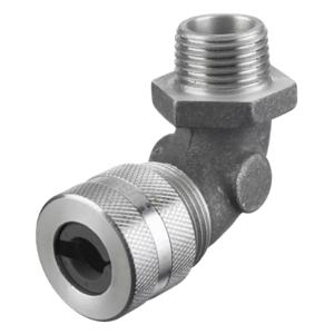 HUBBELL WIRING DEVICE-KELLEMS NHC1043 Liquid Tight Connector 1 Inch 90 Degree Gray | AC4AER 2XYL3