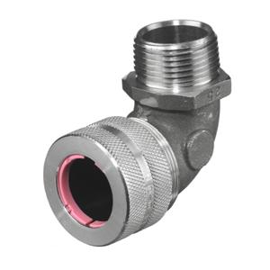 HUBBELL WIRING DEVICE-KELLEMS NHC1044 Liquid Tight Connector 1 Inch 90 Degree Pink | AC4AET 2XYL4