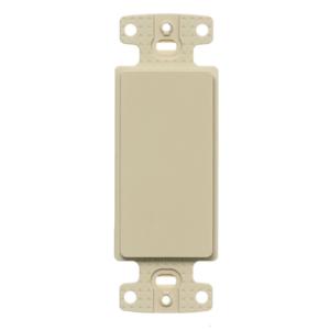 HUBBELL WIRING DEVICE-KELLEMS NS620I Plate Decorator Frame, Blank, Electric Ivory | CE6PLN