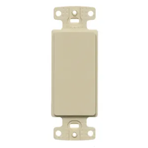 HUBBELL WIRING DEVICE-KELLEMS NS620I Plate Decorator Frame, Blank, Electric Ivory | CE6PLN