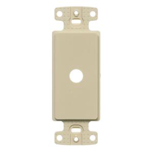 HUBBELL WIRING DEVICE-KELLEMS NS621I Decorator Frame Plate, .406 Inch Hole, Electric Ivory | CE6PKL