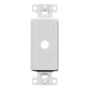 HUBBELL WIRING DEVICE-KELLEMS NS621W Decorator Frame Plate, .406 Inch Hole, White | CE6PKN