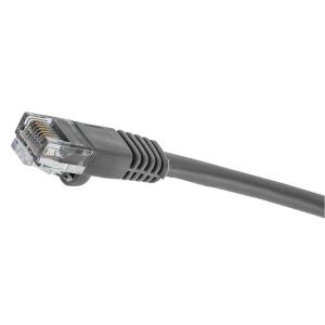 HUBBELL WIRING DEVICE-KELLEMS NSC5EGY05 Patch Cord, Cat 5E, Slim, Gray, 5 Ft | BD3PJT