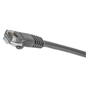 HUBBELL WIRING DEVICE-KELLEMS NSC5EGY07 Patch Cord, Cat5E, Slim Style, Gray, 7 Ft Length | BD3QCP