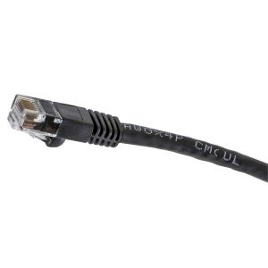 HUBBELL WIRING DEVICE-KELLEMS NSC6BK15 Patch Cord, Cat6, Slim Style, Black, 15 Ft Length | BD3WEU