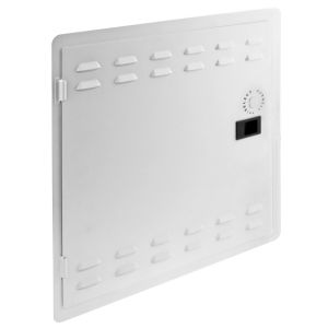 HUBBELL WIRING DEVICE-KELLEMS NSOBOX14DL Hinged Door Only, With Latch And Vent | CE6PXZ