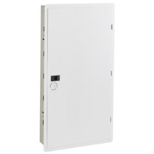 HUBBELL WIRING DEVICE-KELLEMS NSOBOX28 Cabinet, 28 Inch H, With Hinged Door, White | CE6PYM