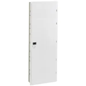 HUBBELL WIRING DEVICE-KELLEMS NSOBOX48 Cabinet, 48 Inch H, With Hinged Door, White | CE6PYP