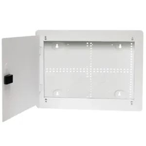 HUBBELL WIRING DEVICE-KELLEMS NSOBX10B Cabinet, 10 Inch Without Cover, White | CE6PYR