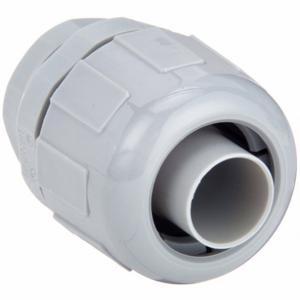 HUBBELL WIRING DEVICE-KELLEMS P050CGY Liquid Tight Conduit Fitting, 1/2 Inch Size, Straight, Gray | BD3TAV 49YK27