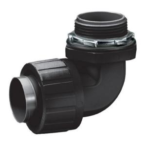 HUBBELL WIRING DEVICE-KELLEMS P1009NBK Insulated Connector 1 Inch Nylon 90 Deg | AB9KPR 2DPG8