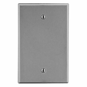 HUBBELL WIRING DEVICE-KELLEMS P13GY Blank Box Mount Wall Plate, 1 Gangs, Gray, Plastic | CH9RJX 55KT96
