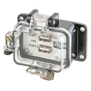 HUBBELL WIRING DEVICE-KELLEMS P4XUSBA2C3 Receptacle, With Usb | CE6XWR