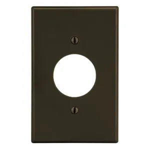 HUBBELL WIRING DEVICE-KELLEMS P7 Single Receptacle Wall Plate, 1 Gangs, Light Almond, Plastic | CJ3JHP 55KT28